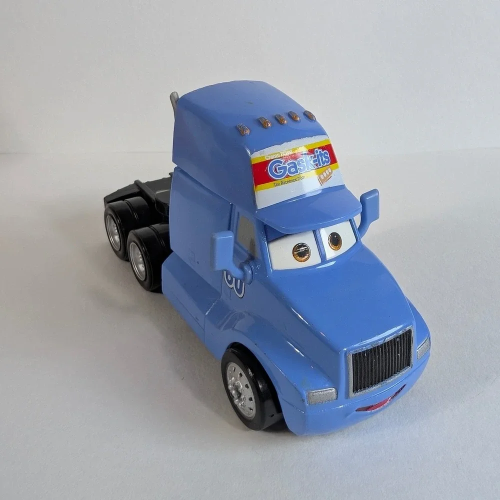 Disney Pixar Cars Gask-its Hauler Semi Truck Blue Diecast Mattel Dale Roofolo